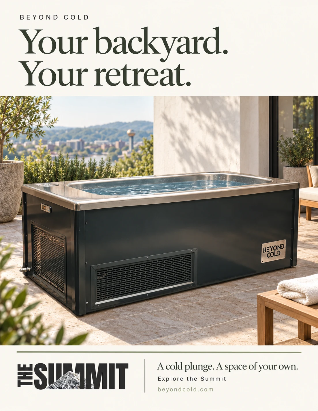Backyard retreat · Campaign artwork
